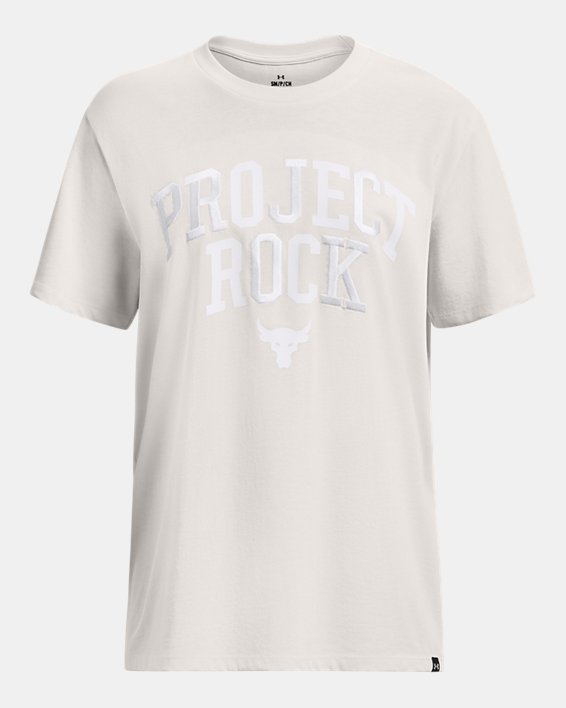 Women's Project Rock Heavyweight Campus T-Shirt in White image number 4
